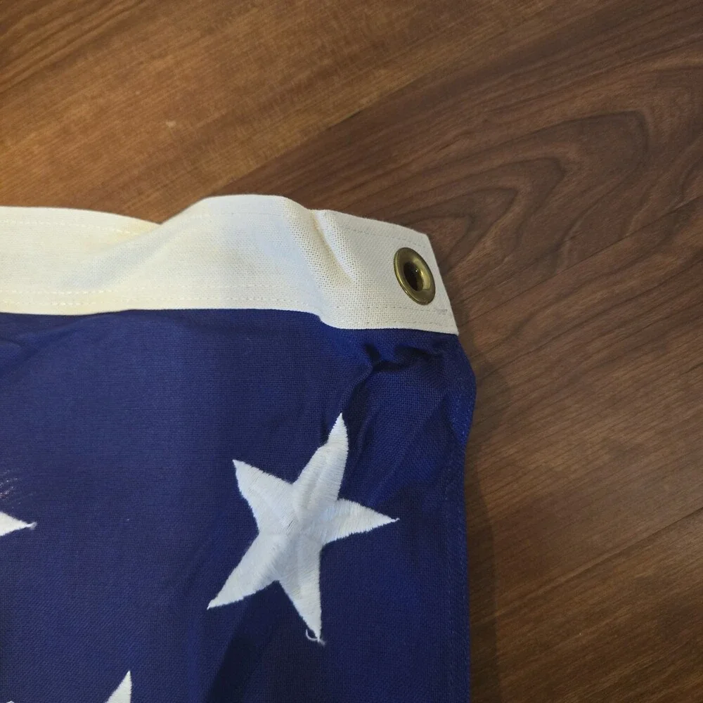 Vintage 50 Star United States  America Tall Flag 5x9.5 Cotton  Excellent Patriot